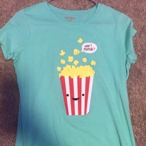 Mint green popcorn shirt